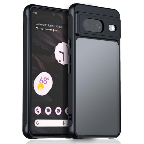 Google Pixel 8 Ultra-thin Translucent PC+TPU Phone Case - Black