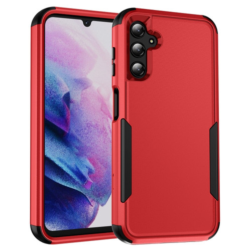 Samsung Galaxy A14 5G / A14 4G TPU + PC Shockproof Protective Phone Case - Red + Black
