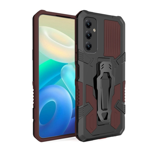 Samsung Galaxy A14 5G Armor Warrior Shockproof PC + TPU Phone Case - Brown