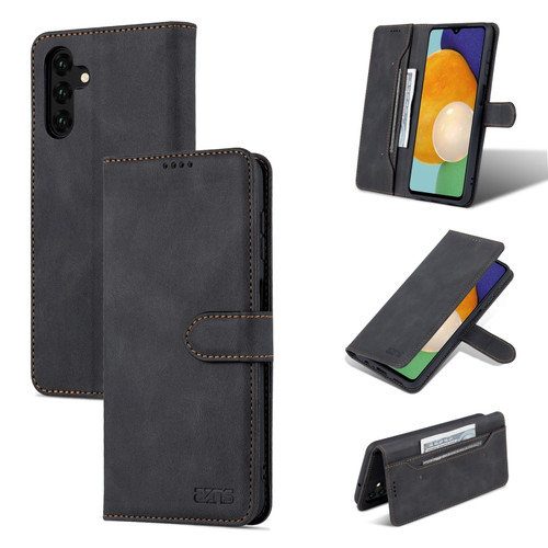 Samsung Galaxy A14 5G AZNS Dream II Skin Feel Horizontal Flip Leather Phone Case - Black