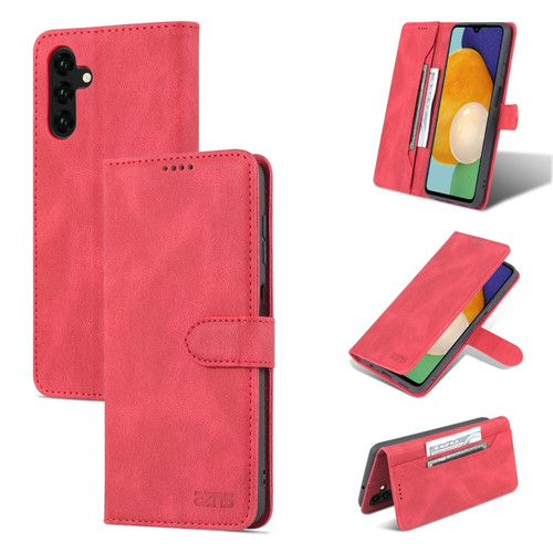 Samsung Galaxy A14 5G AZNS Dream II Skin Feel Horizontal Flip Leather Phone Case - Red