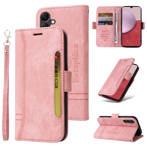 Samsung Galaxy A14 5G BETOPNICE Dual-side Buckle Leather Phone Case - Pink