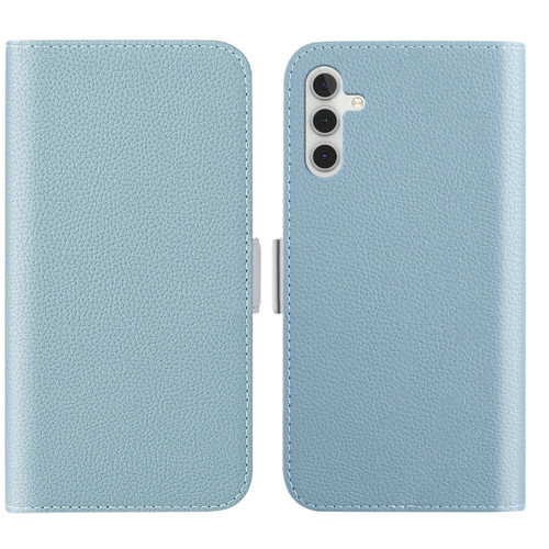 Samsung Galaxy A14 5G Candy Color Litchi Texture Leather Phone Case - Light Blue