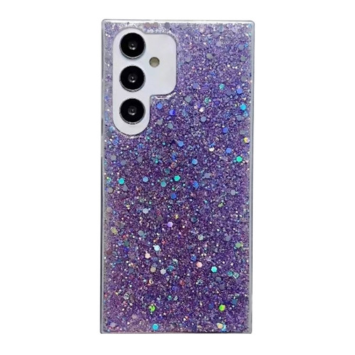 Samsung Galaxy A14 5G Glitter Sequins Epoxy TPU Phone Case - Purple