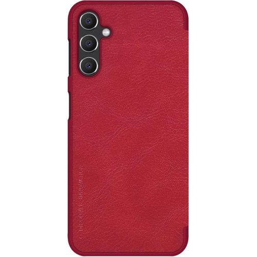 Samsung Galaxy A14 5G NILLKIN QIN Series Crazy Horse Texture Leather Case - Red