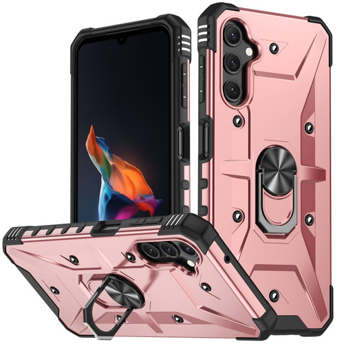 Samsung Galaxy A14 5G Ring Holder Phone Case - Rose Gold