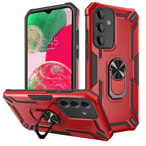 Samsung Galaxy A14 5G Warship Armor 2 in 1 Shockproof Phone Case - Red
