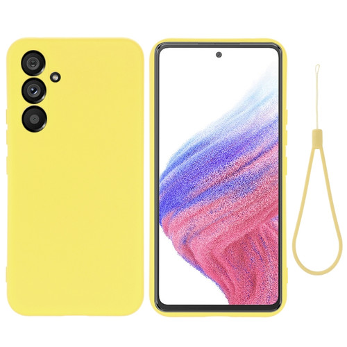 Samsung Galaxy A54 5G Color Liquid Silicone Phone Case - Yellow