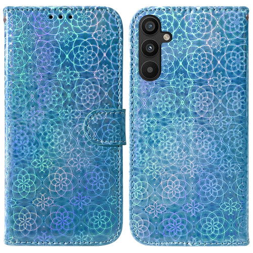 Samsung Galaxy A54 5G Colorful Magnetic Buckle Leather Phone Case - Blue