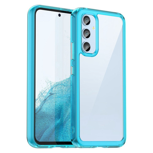 Samsung Galaxy A54 5G Colorful Series Acrylic + TPU Phone Case - Transparent Blue