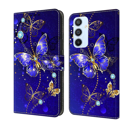 Samsung Galaxy A54 5G Crystal 3D Shockproof Protective Leather Phone Case - Diamond Butterfly