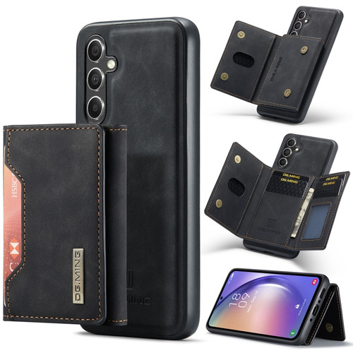Samsung Galaxy A54 5G DG.MING M2 Series 3-Fold Multi Card Bag + Magnetic Phone Case - Black