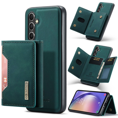 Samsung Galaxy A54 5G DG.MING M2 Series 3-Fold Multi Card Bag + Magnetic Phone Case - Green