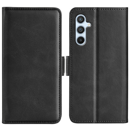 Samsung Galaxy A54 5G Dual-side Magnetic Buckle Horizontal Flip Leather Phone Case - Black