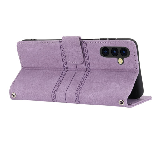 Samsung Cases - Galaxy A54 5G Cases Embossed Leather Purple