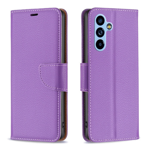 Samsung Cases - Galaxy A54 5G Cases Leather Pure Color Texture Blue