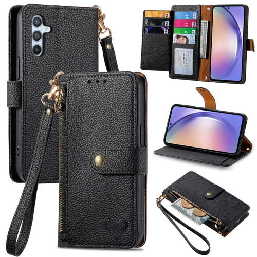 Samsung Cases - Galaxy A54 5G Cases Lanyard Leather Zipper Red