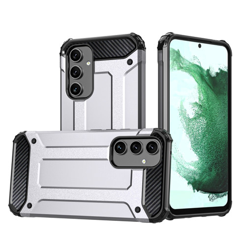 Samsung Galaxy A54 5G Magic Armor TPU Hard PC Phone Case - Silver