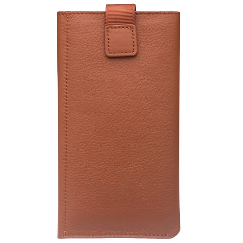 iPhone XS Max QIALINO Nappa Texture Top-grain Leather Horizontal Flip Wallet Case with Card Slots - Brown