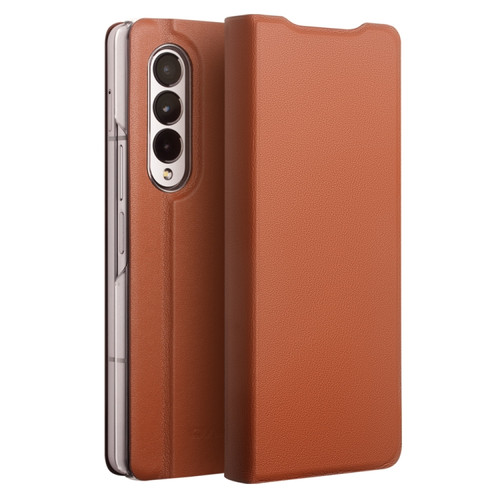 Samsung Galaxy Z Fold3 5G/W22 5G QIALINO Ultrathin Genuine Leather Phone Case - Brown