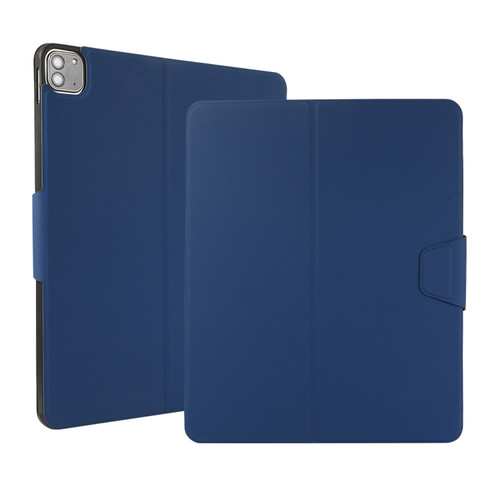 iPad Pro 12.9 2022 / 2021 Electric Pressed Texture Horizontal Flip Leather Tablet Case with Holder & Pen Slot - Navy Blue