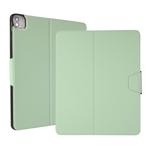 iPad Pro 12.9 2022 / 2021 Electric Pressed Texture Horizontal Flip Leather Tablet Case with Holder & Pen Slot - Mint Green