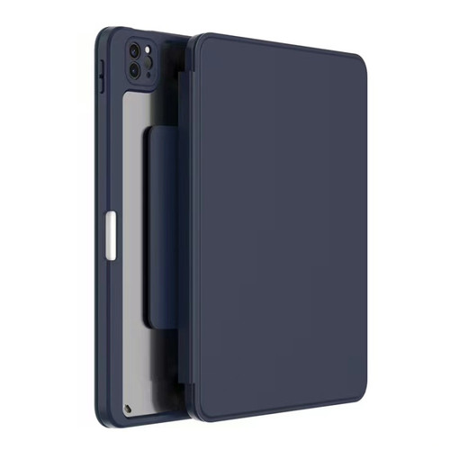 iPad Pro 12.9 2022 / 2021 / 2020 / 2018 Mutural Jianshang Series Tablet Leather Smart Case - Dark Blue