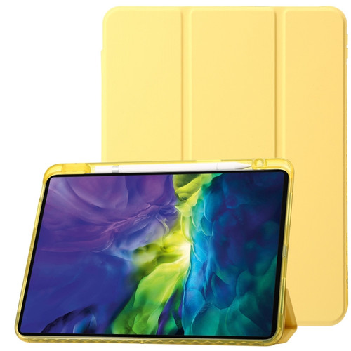 Clear Acrylic Leather Tablet Case iPad Pro 12.9 2022 / 2021 / 2020 / 2018 - Yellow