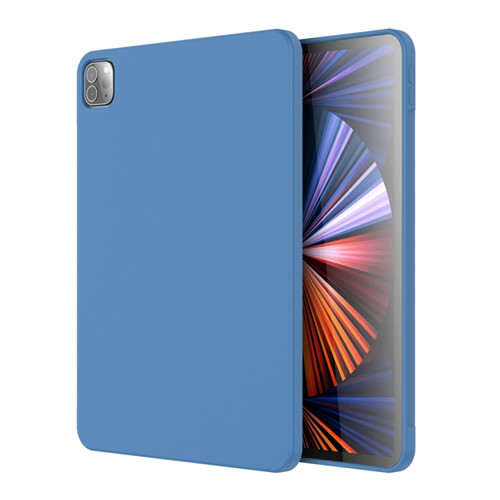 iPad Pro 12.9 inch Mutural Silicone Microfiber Tablet Case - Light Blue