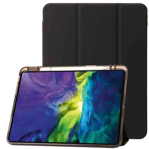 Clear Acrylic Leather Tablet Case iPad Pro 11 2022 / 2021 / 2020 / 2018 / Air 10.9 2022 / 2020 - Black