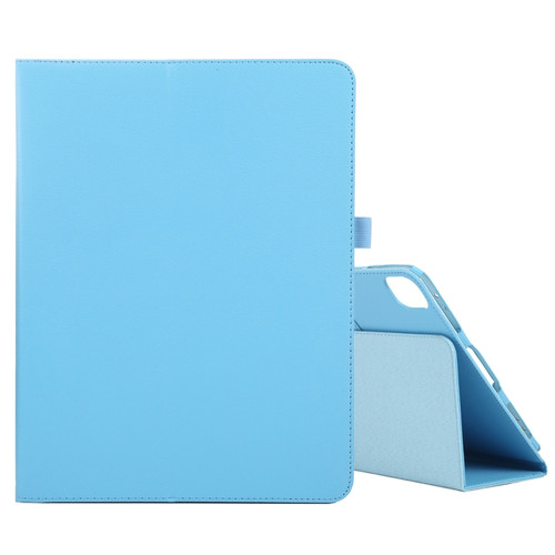 iPad Pro 11 2022 / 2021 / 2020 / 2018 Litchi Texture Solid Color Leather Tablet Case - Sky Blue