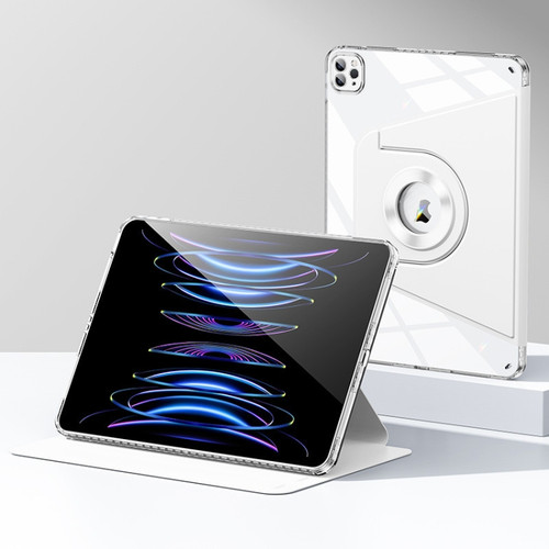 iPad Pro 11 2022 / 2021 / 2020 Magnetic Split Leather Smart Tablet Case - White