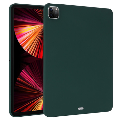 iPad Pro 11 2022 / 2021 / 2020 Oil Spray Skin-friendly TPU Tablet Case - Deep Green