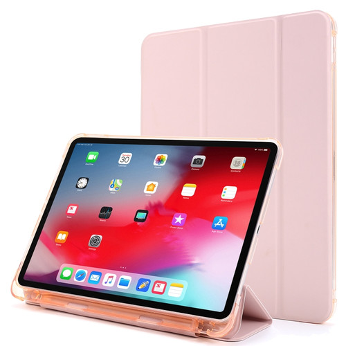 iPad Pro 11 2022 / 2021 Multi-folding Horizontal Flip PU Leather + Shockproof Airbag TPU Tablet Case with Holder & Pen Slot & Wake-up / Sleep Function - Gold
