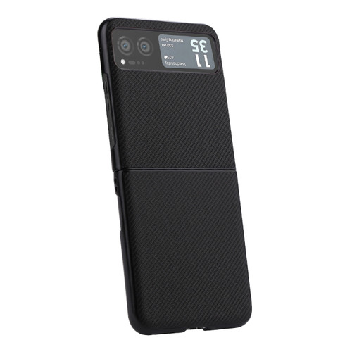 Motorola Razr 2023 ViLi TC Series Kevlar Carbon Fiber Texture Phone Case - Black