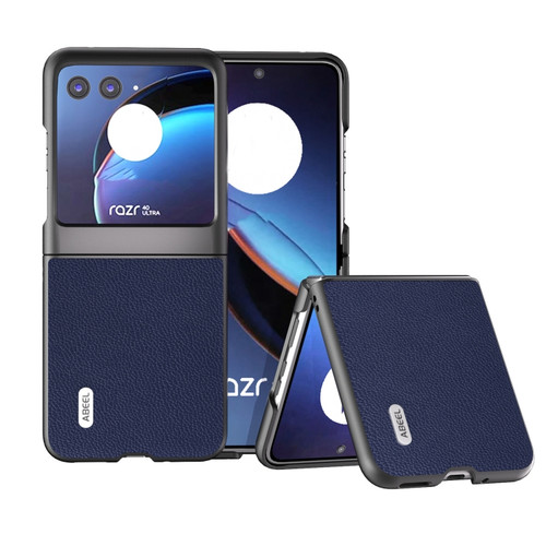 Motorola Razr+ 2023 ABEEL Black Edge Genuine Mino Phone Case - Royal Blue