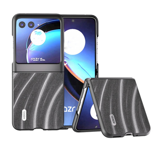 Motorola Razr+ 2023 ABEEL Galactic Pattern Protective Phone Case - Grey
