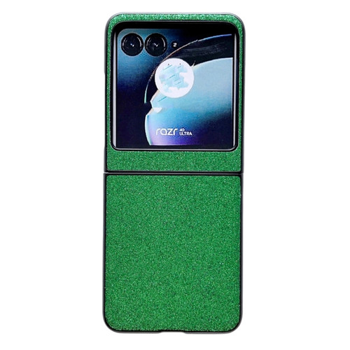 Motorola Razr+ 2023 Gradient Color Glitter Shockproof Protective Phone Case - Green