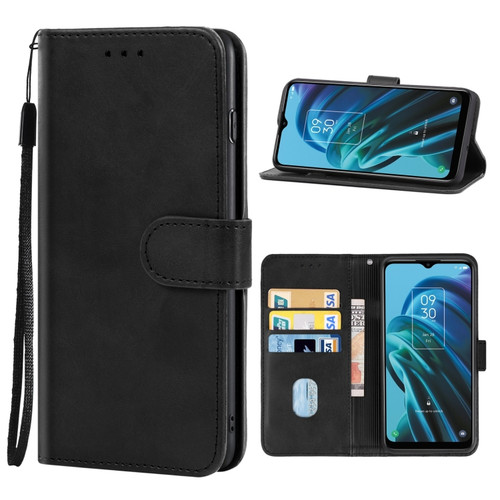 Leather Phone Case TCL 30 XE 5G - Black
