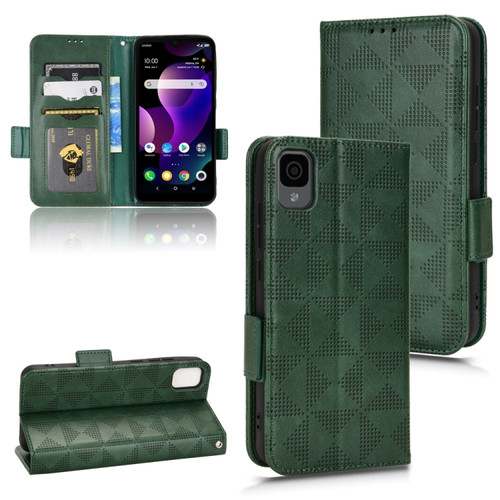 TCL 30 Z T602DL Symmetrical Triangle Leather Phone Case - Green