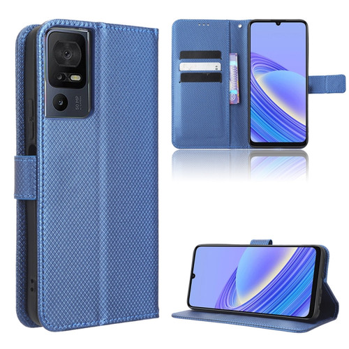 TCL 40 SE Diamond Texture Leather Phone Case - Blue