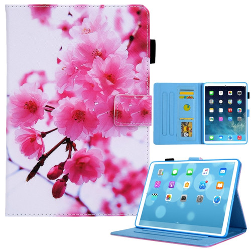 iPad 10th Gen 10.9 2022 Colored Drawing Leather Smart Tablet Case - Cherry Blossom