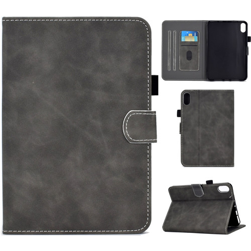 iPad 10th Gen 10.9 2022 Cowhide Texture Tablet Leather Smart Case - Grey