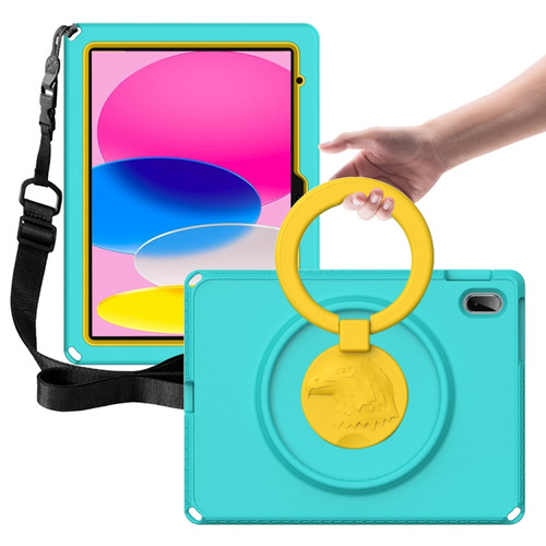 iPad 10th Gen 10.9 2022 EVA + PC Shockproof Tablet Case with Waterproof Frame - Glacier Green
