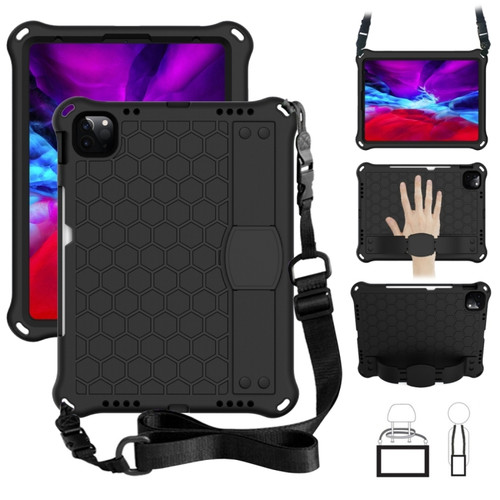 iPad 10th Gen 10.9 2022 Honeycomb Design EVA + PC Anti Falling Tablet Protective Case - Black