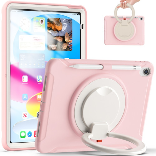 iPad 10th Gen 10.9 2022 Shockproof TPU + PC Protective Tablet Case - Cherry Blossoms Pink