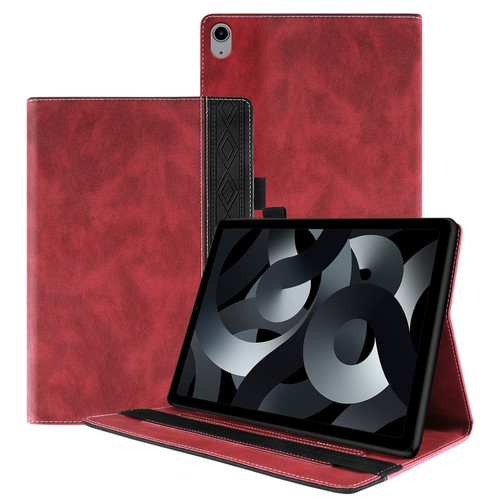 iPad 10th Gen 10.9 2022 Splicing Series Tablet PC Leather Case - Red