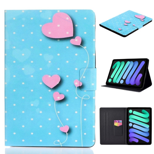 iPad 10th Gen 10.9 2022 Voltage Texture Color Painting Leather Tablet Case - Love Balloons