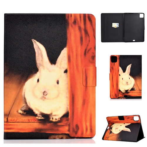 iPad Air 2022 / 2020 10.9 Electric Pressed Colored Drawing Horizontal Flip Leather Case with Holder & Card Slots & Sleep / Wake-up Function - Bugs Bunny