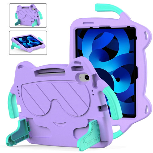 iPad Air 2022 / Air 2020 10.9 Ice Baby EVA Shockproof Hard PC Tablet Case - Light Purple+Mint Green